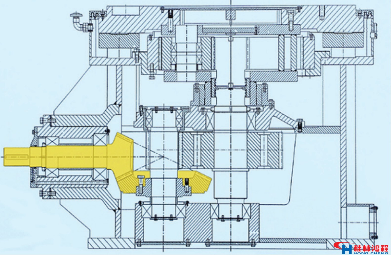 立磨減速機(jī)結(jié)構(gòu)圖 立磨減速機(jī)結(jié)構(gòu)圖