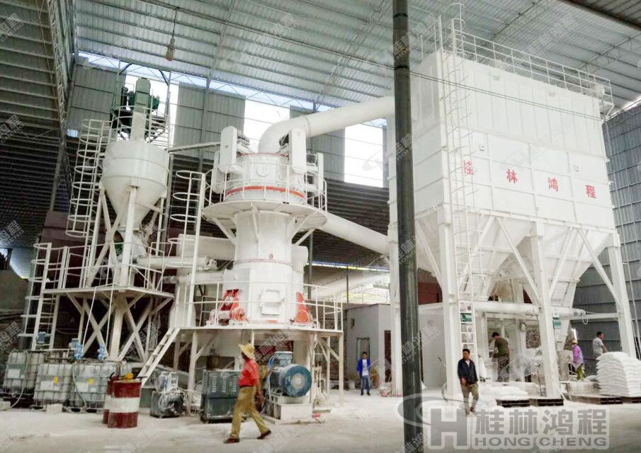 碳酸鈣超細立磨機，螢石立磨，80-2500目碳酸鈣超細立磨粉機：HLMX1100系列超細立式磨粉機